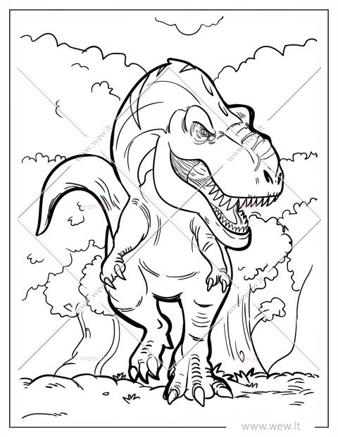 Didelis ir baisus tiranozauras