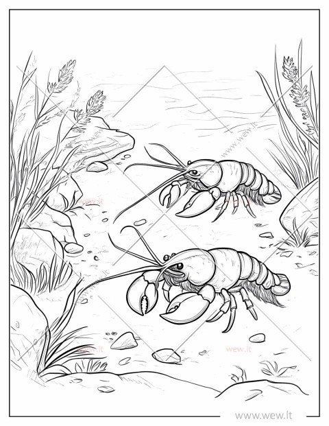 Vėžiai spalvinimui