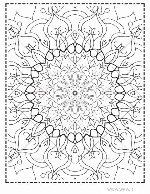 5 Mandala spalvinti