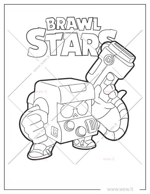 Brawl Stars 8-BIT spalvinimui