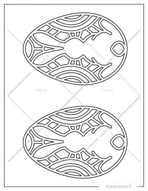 Karpinys - kiškis kiaušinyje velykoms (maži)