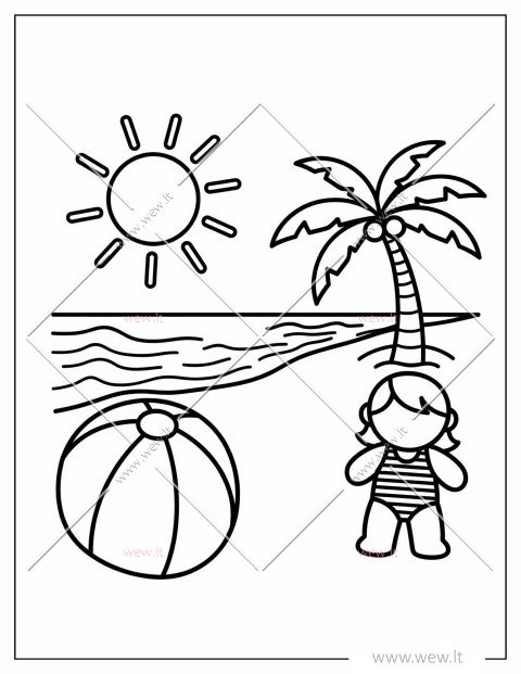 Saulėta diena prie jūros