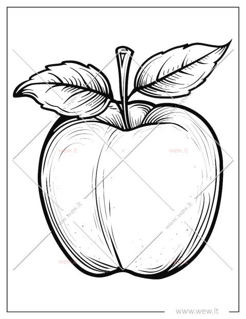 Sultingas obuolys spalvinti