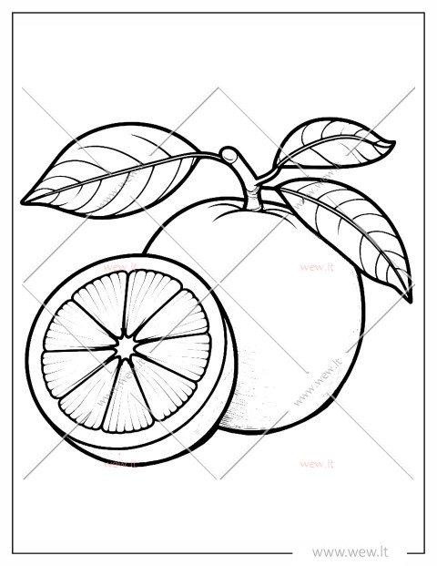 Sultingas apelsinas spalvinti