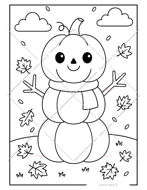 Mielas moliūgas besmegenis spalvinti