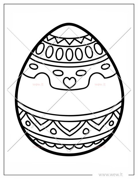 Velykų kiaušinis spalvinimui