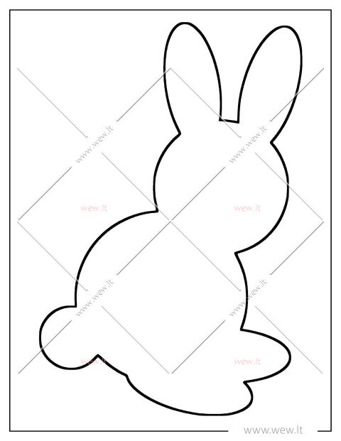 Šokantis zuikis – pavasarinė langų dekoracija