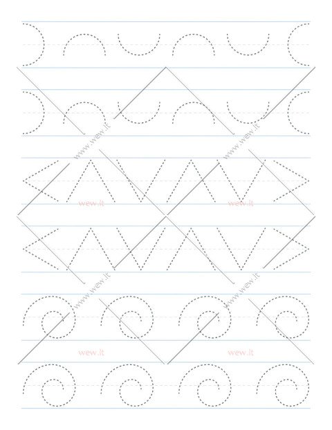 Rašymo įgūdžių lavinimas - figūros