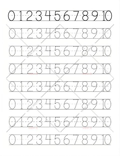 Skaičių rašymo užduotis vaikams