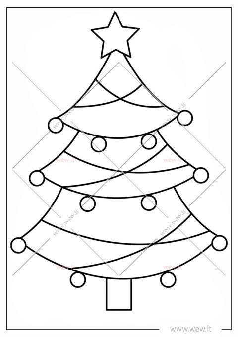 Paprasta Kalėdų eglutė