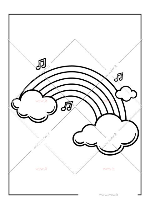 Muzikinė vaivorykštė spalvinti