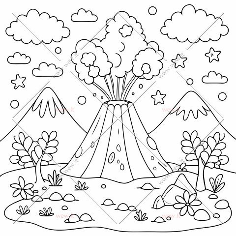 Išsiveržiantis ugnikalnis