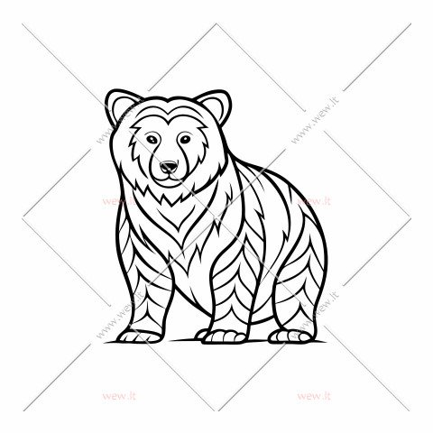 Graži meška su raštais