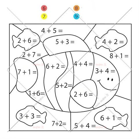 Matematikos užduotis - Žuvis matematikė