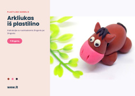 Arklys iš plastilino – lipdymo darbelis vaikams (PDF)