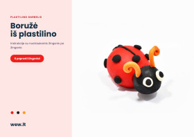 Boružė iš plastilino – lipdymo darbelis vaikams (PDF)