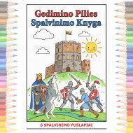 Gedimino pilis spalvinimui - Spalvinimo knyga