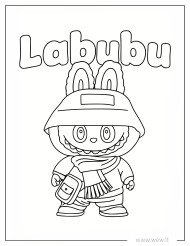 Labubu spalvinti vaikams