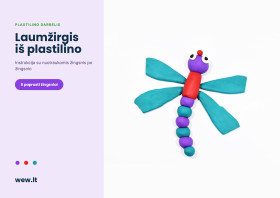 Laumžirgis iš plastilino – lipdymo darbelis vaikams (PDF)