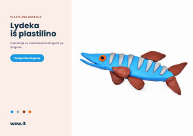 Lydeka iš plastilino – lipdymo darbelis vaikams (PDF)