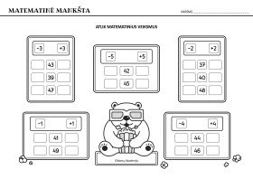 Meškiuko matematika Nr.50