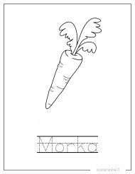 Oranžinė morka spalvinti