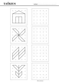 Sujunk taškus. Taškų paveikslėliai Nr.3