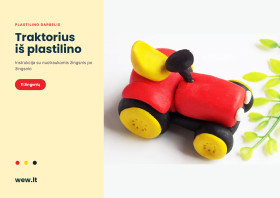 Traktorius iš plastilino – lipdymo darbelis vaikams (PDF)