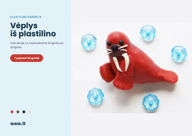 Vėplys iš plastilino – lipdymo darbelis vaikams (PDF)