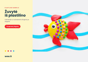 Žuvis iš plastilino – lipdymo darbelis vaikams (PDF)